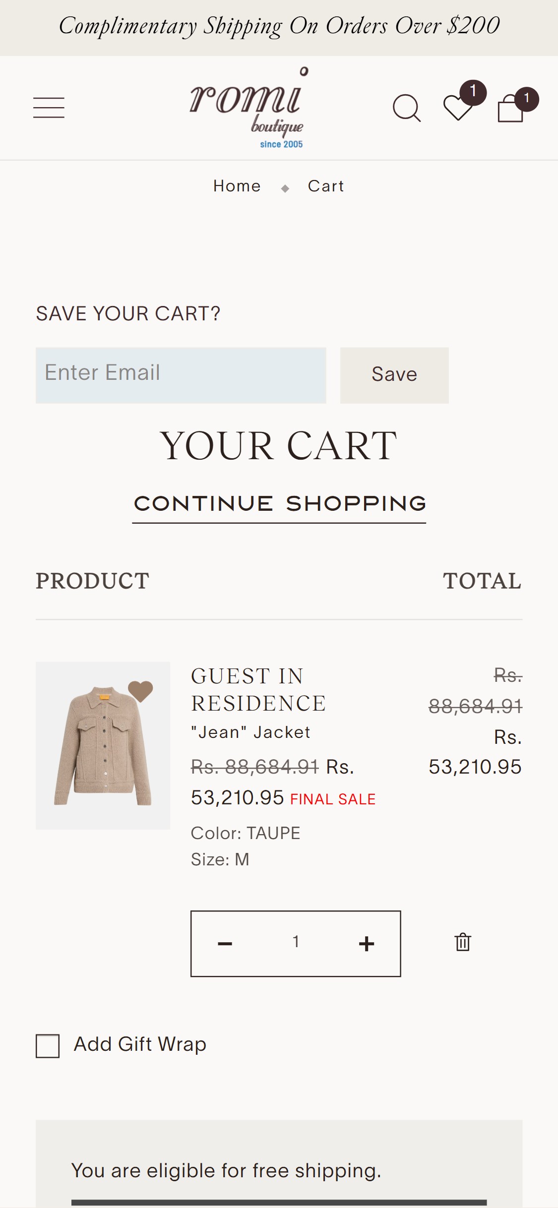 Romi Boutique — Current State