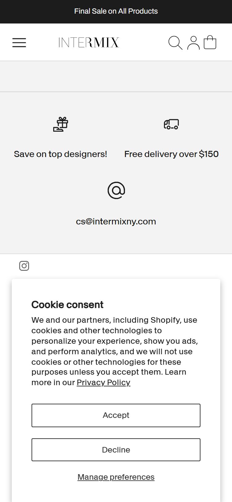 INTERMIX â€” Collection Cards