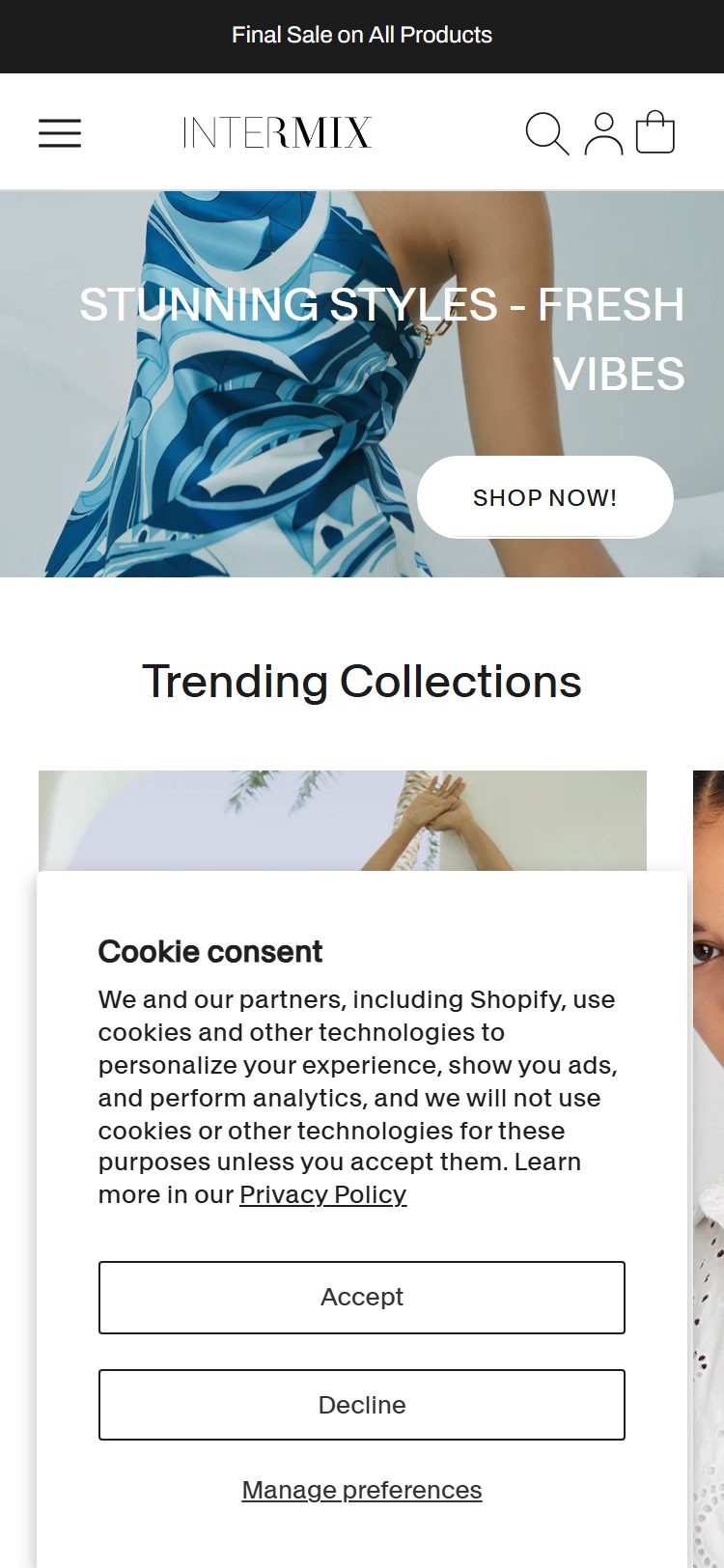 INTERMIX â€” Collection Filters