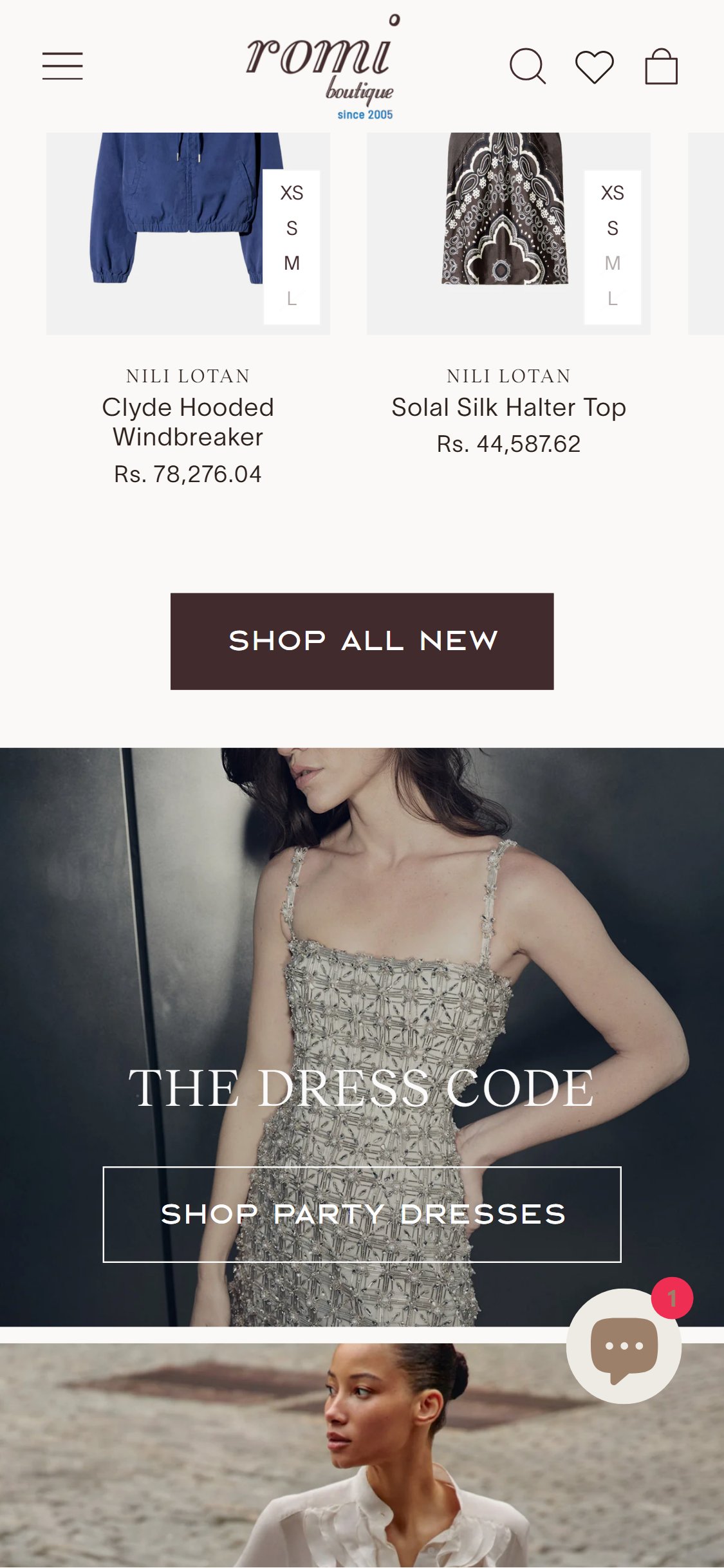 Romi Boutique â€” Homepage Product Tiles